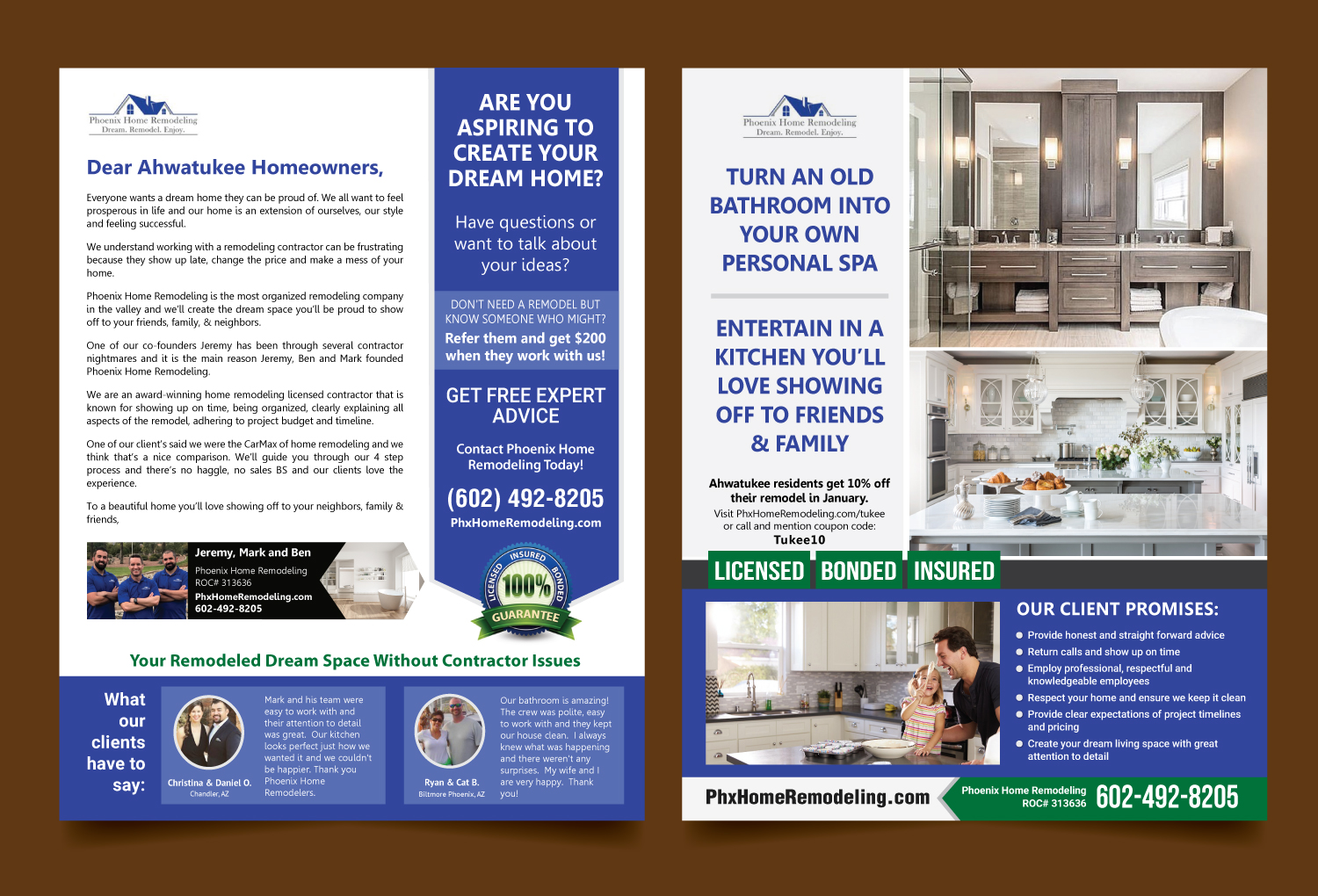 Flyer Design by meet007 for Phoenix Home Remodeling | Design #17224332
