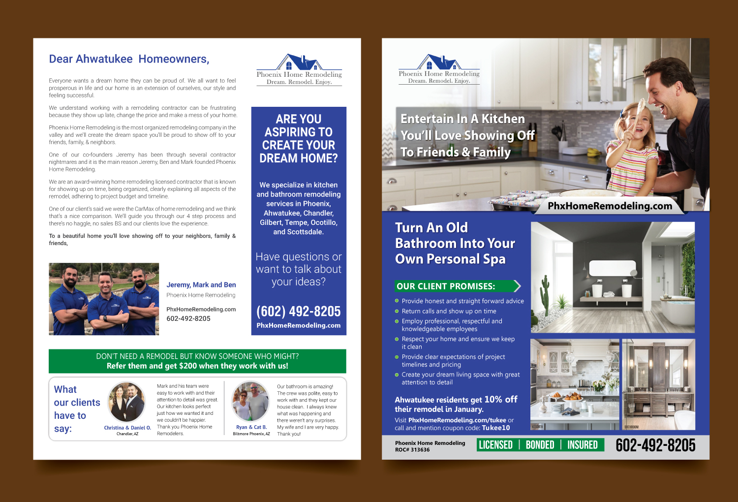 Flyer Design by meet007 for Phoenix Home Remodeling | Design #17234986