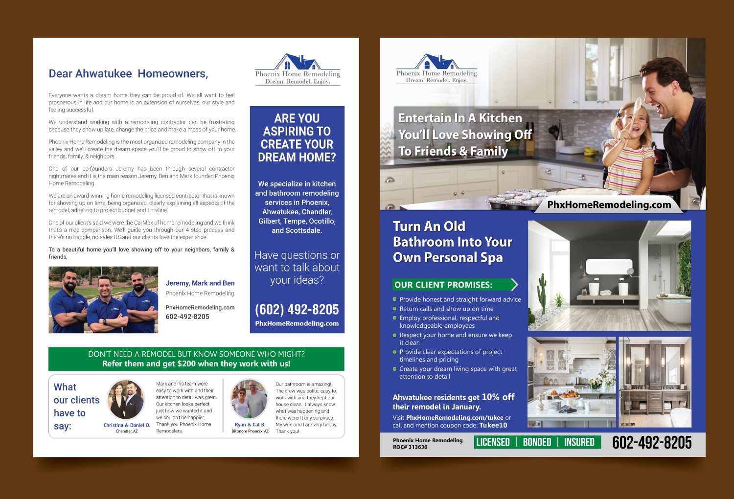 Flyer Design by meet007 for Phoenix Home Remodeling | Design #17234989