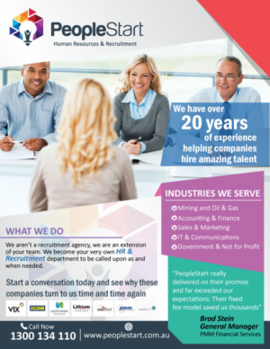 Flyer Design by Parul for People Start | Design: #17170981