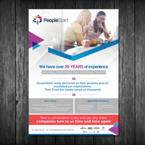 Flyer Design by creative.bugs for People Start | Design: #17163014