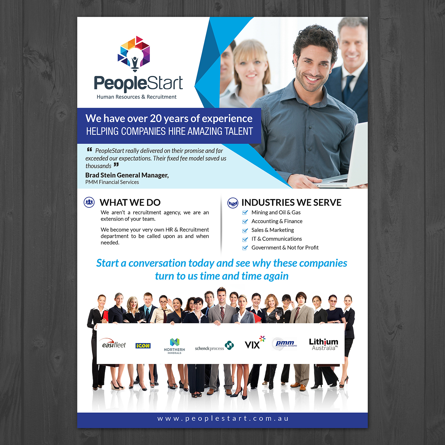 Flyer Design by Schöpfer for People Start | Design #17178030