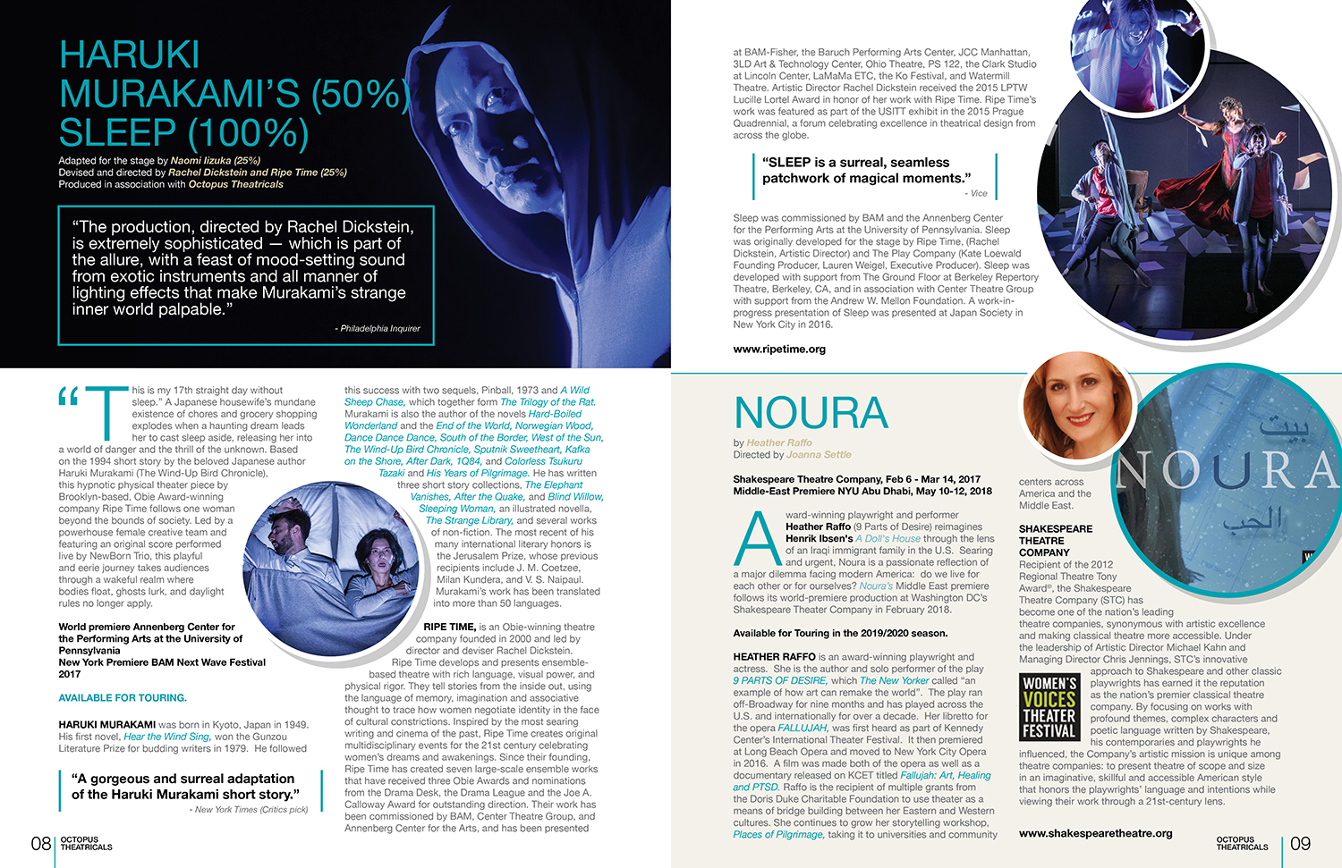 Brochure Design by DesignFive for Octopus Theatricals | Design #17251288