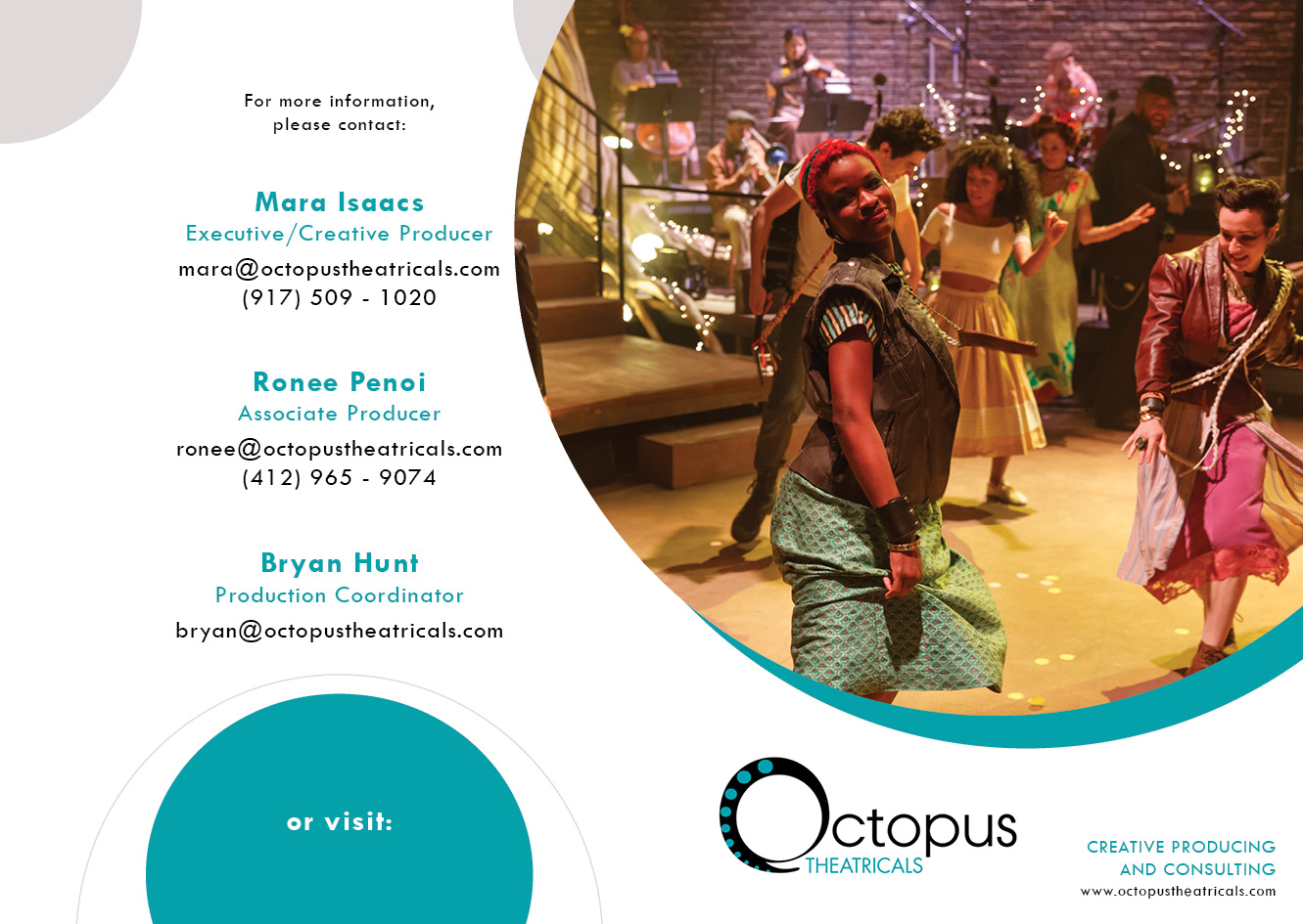 Broschüren-Design von adragst für Octopus Theatricals | Design #17239785