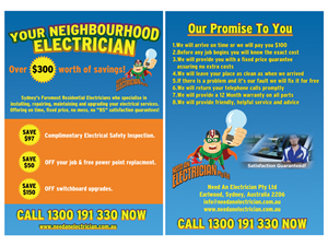 Design de Flyer par Gamma Studios pour Need An Electrician Pty Ltd | Design #623682
