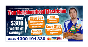 Design de Flyer par Atvento Graphics pour Need An Electrician Pty Ltd | Design : #627296
