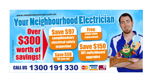 Design de Flyer par Atvento Graphics pour Need An Electrician Pty Ltd | Design : #627298
