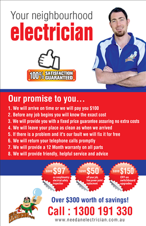 Flyer Design for an electrical company | Flyer Design by creative.visuals