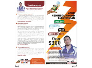 Design de Flyer par allenpales pour Need An Electrician Pty Ltd | Design #629555