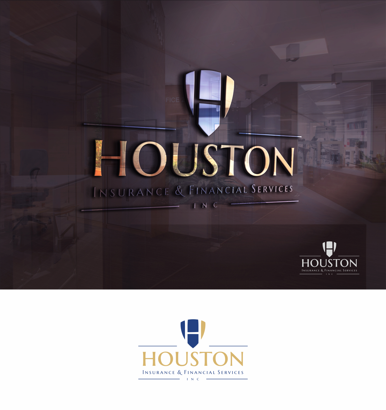 Logo Design by eugenv for Houston Insurance & Financial Services Inc. | Design #17167521