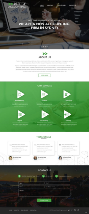 Wordpress Design by pb for Refuge Accounting | Design: #17173393