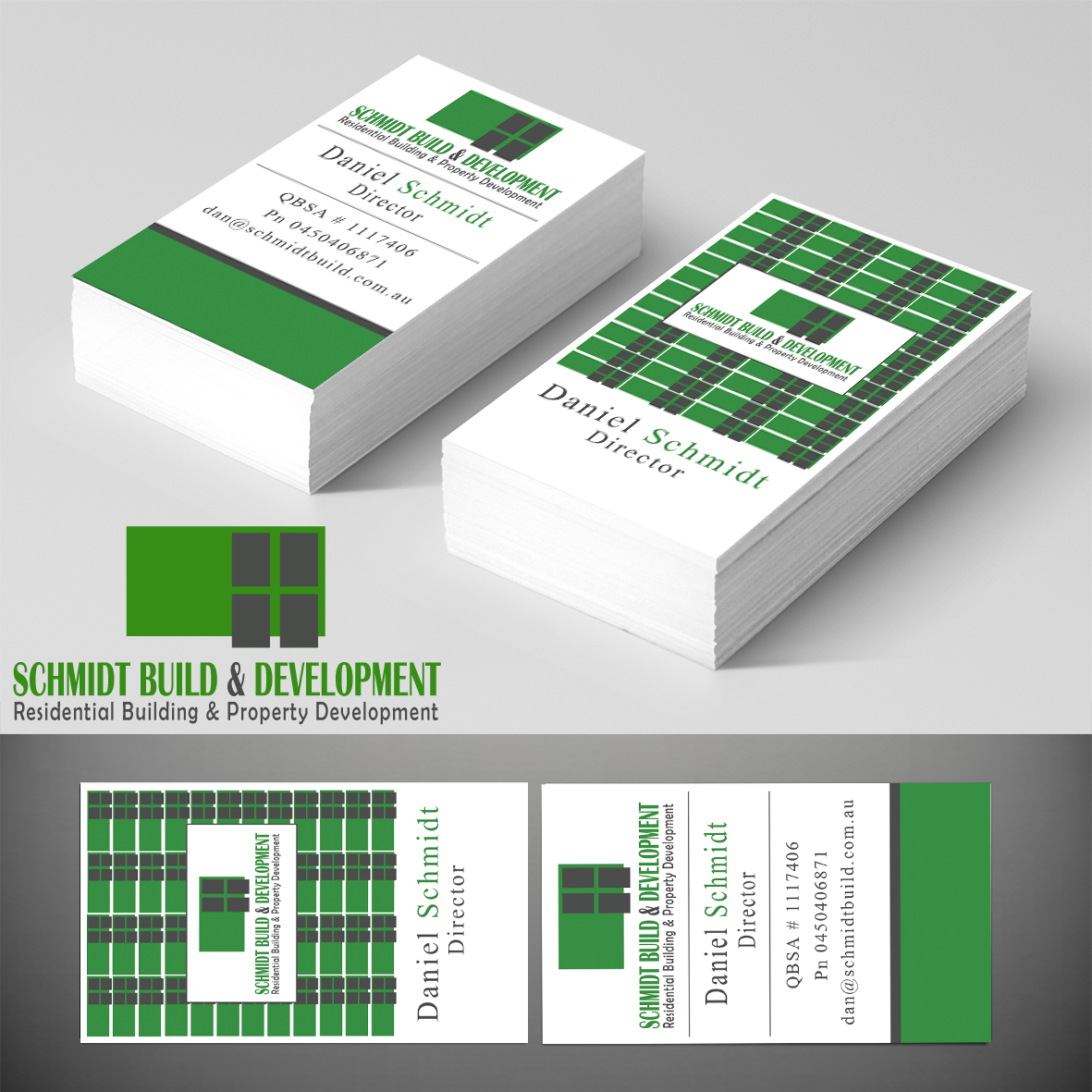 Business Card Design by Harshan for Schmidt Build & Development | Design #2732330