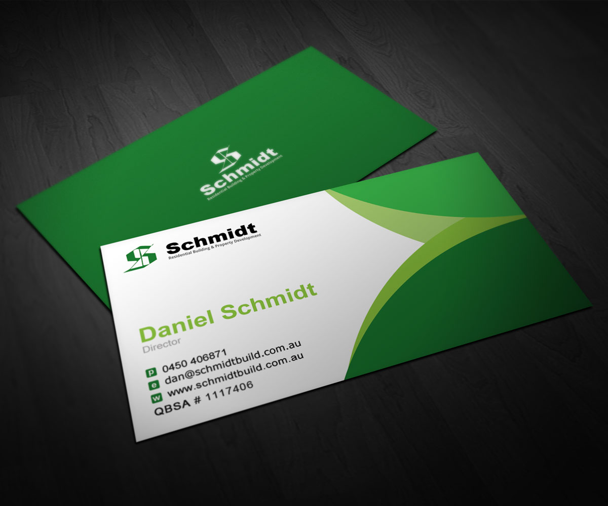Business Card Design by Prashant Besra for Schmidt Build & Development | Design #2712630