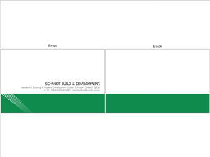 Business Card Design by Purple Studio for Schmidt Build & Development | Design: #2721263