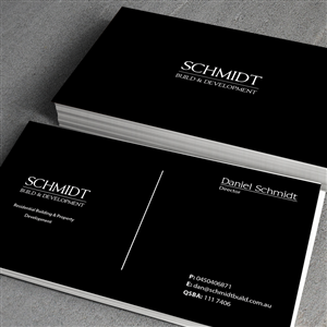 Business Card Design by junaid ahmad for Schmidt Build & Development | Design #2716030