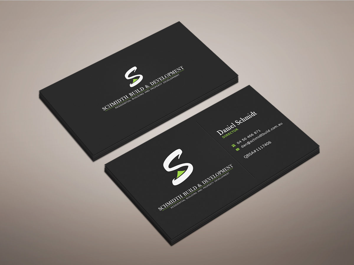 Business Card Design by Stonenail for Schmidt Build & Development | Design #2739956