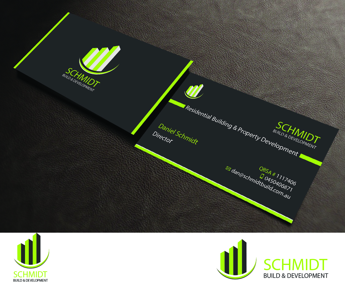 Business Card Design by Aaaron for Schmidt Build & Development | Design #2711763