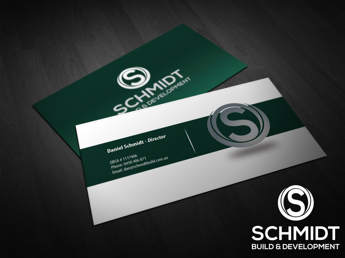 Business Card Design by S22design for Schmidt Build & Development | Design #2708120