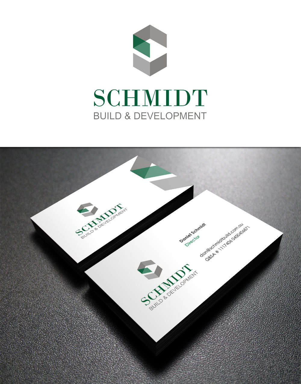 Visitenkarten-Design von Eggo May P für Schmidt Build & Development | Design #2703287