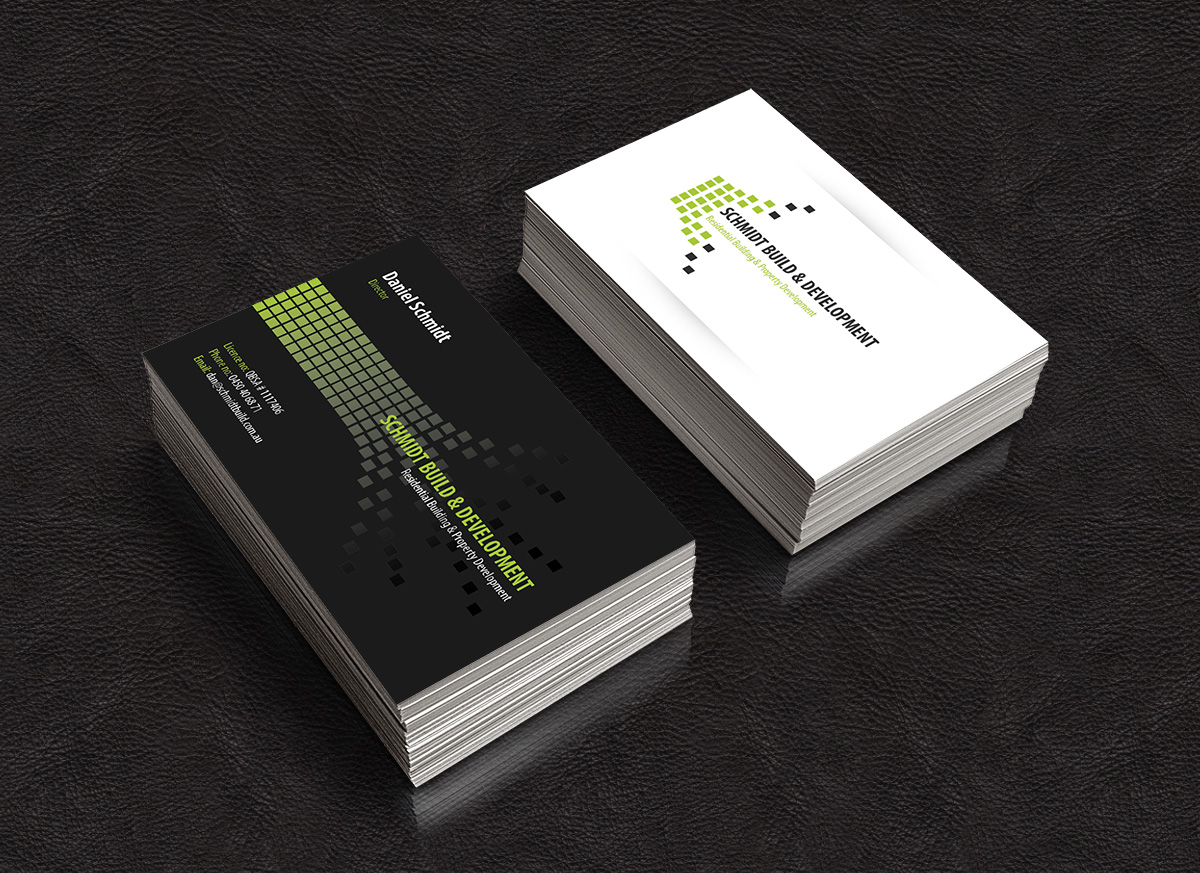 Business Card Design by Mihaela Scobici for Schmidt Build & Development | Design #2731538