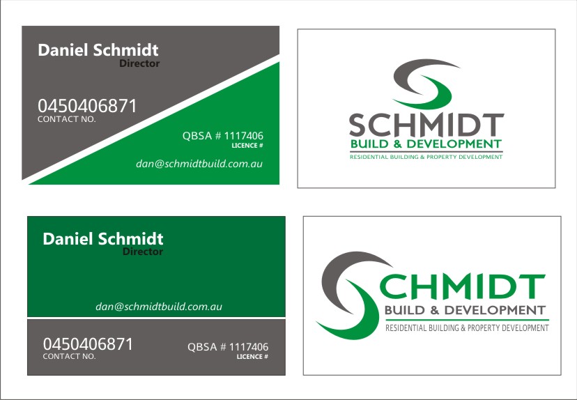 Business Card Design by Mae Angel for Schmidt Build & Development | Design #2703554