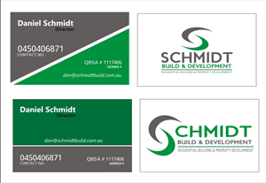 Business Card Design by Mae Angel for Schmidt Build & Development | Design: #2703554