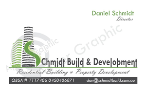 Business Card Design by Rupesh 3 for Schmidt Build & Development | Design: #2725217