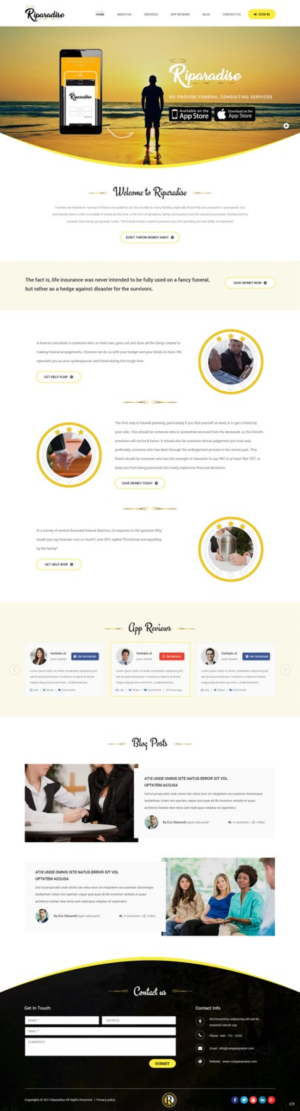Diseño Wordpress por pb para Riparadise | Diseño: #17263925