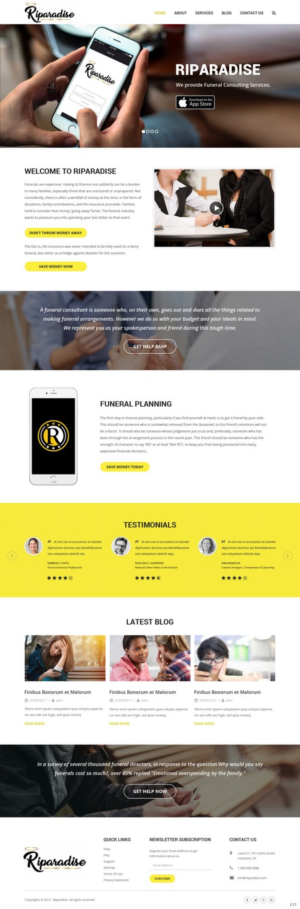 Diseño Wordpress por pb para Riparadise | Diseño: #17263928