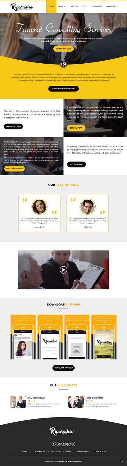 Wordpress Design by pb for Riparadise | Design #17263930