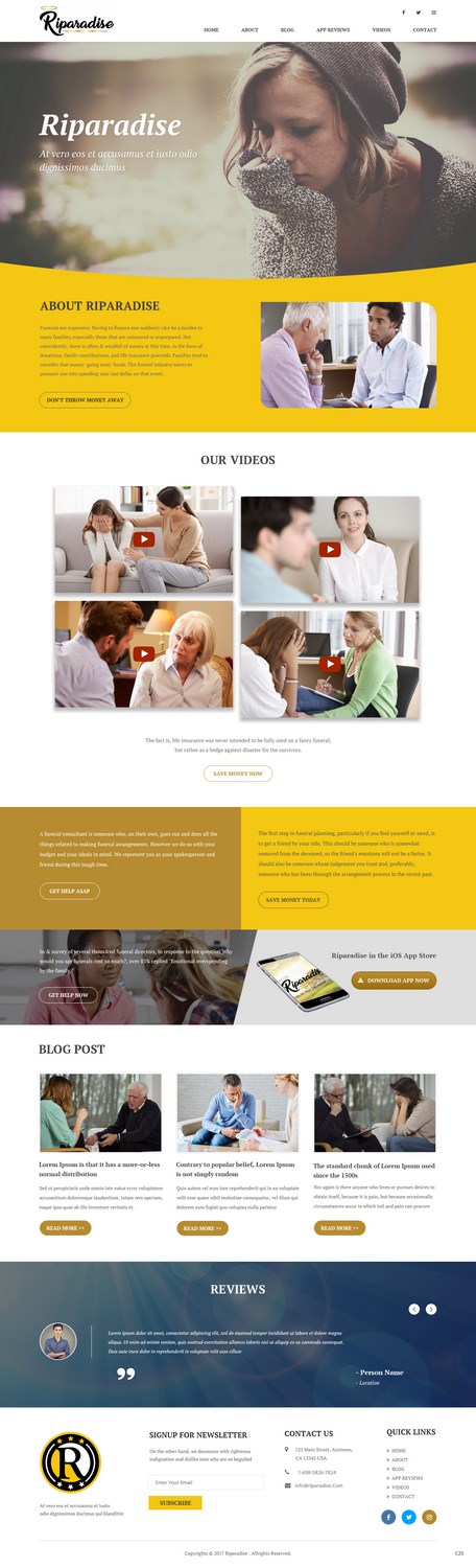 Wordpress Design by pb for Riparadise | Design #17263933