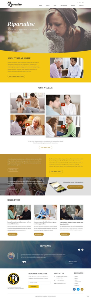 Diseño Wordpress por pb para Riparadise | Diseño: #17263933