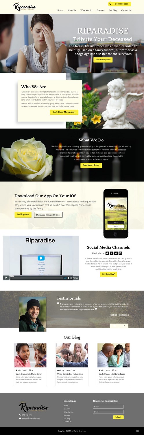 Wordpress Design by pb for Riparadise | Design #17263934