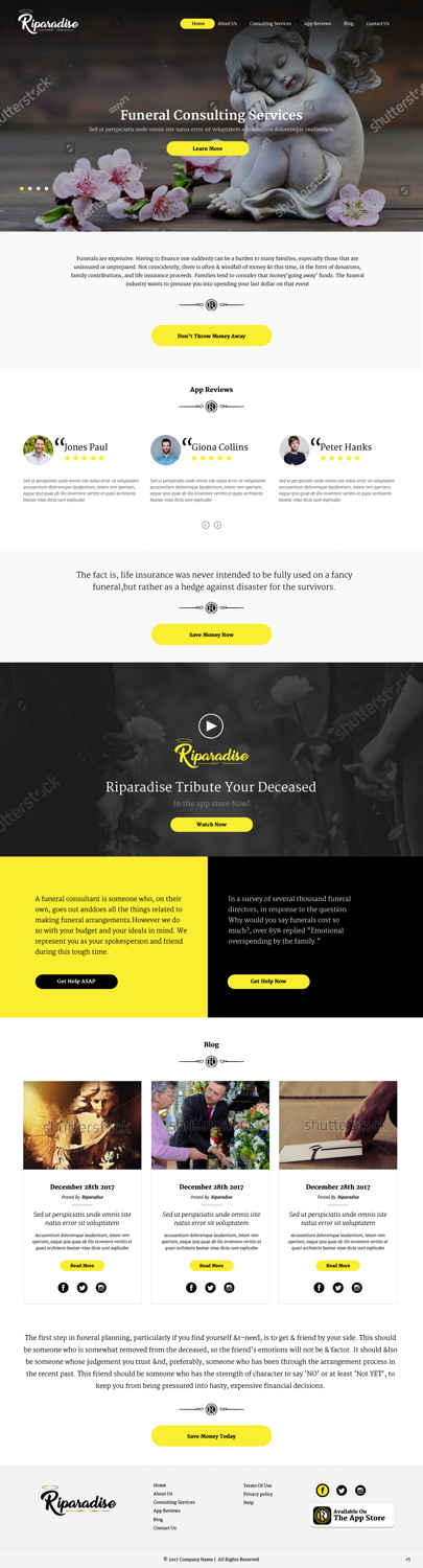 Wordpress Design by pb for Riparadise | Design #17267438