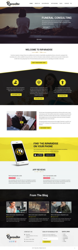 Diseño Wordpress por pb para Riparadise | Diseño: #17267441