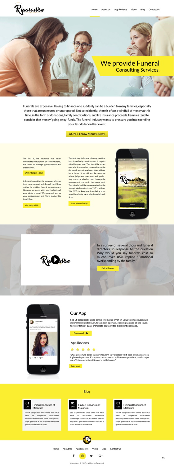 Wordpress Design by pb for Riparadise | Design #17267442