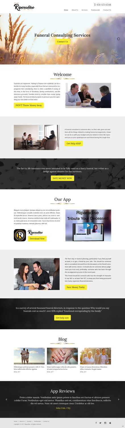 Wordpress Design by pb for Riparadise | Design #17267444