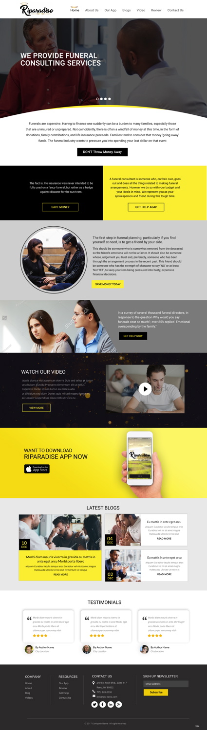 Wordpress Design by pb for Riparadise | Design #17267445