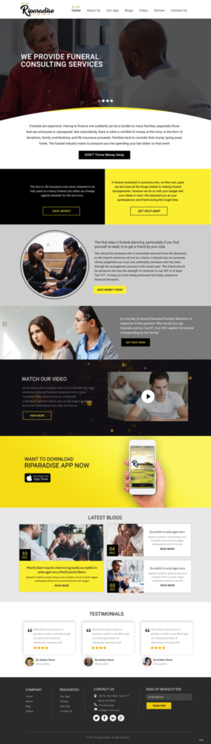 Diseño Wordpress por pb para Riparadise | Diseño: #17267445