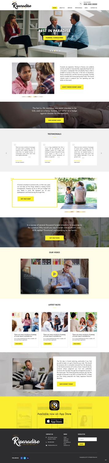 Wordpress Design by pb for Riparadise | Design #17267446