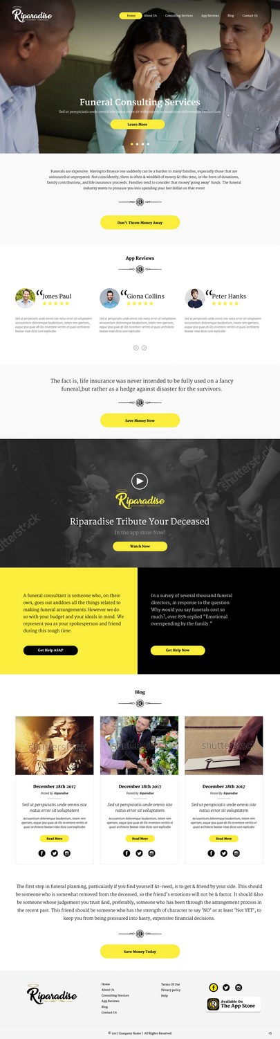 Diseño Wordpress por pb para Riparadise | Diseño #17272205