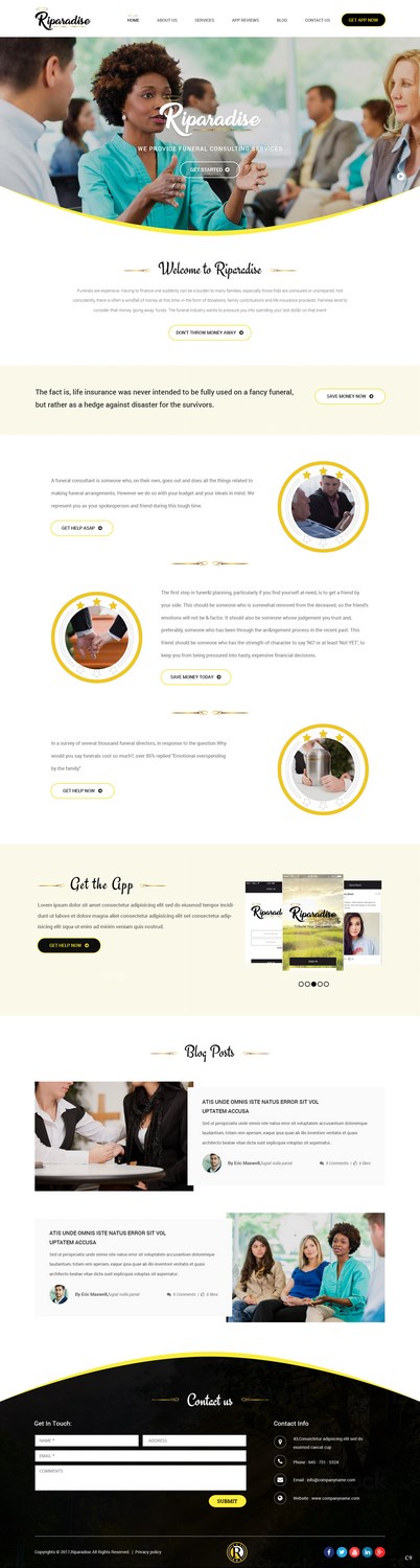 Wordpress Design by pb for Riparadise | Design #17272206
