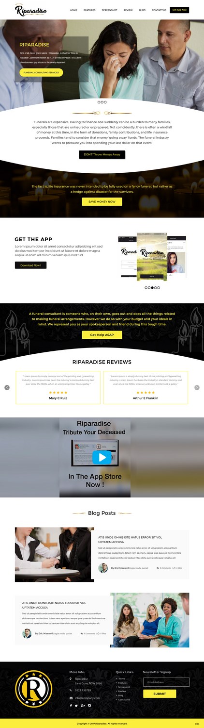 Wordpress Design by pb for Riparadise | Design #17272209
