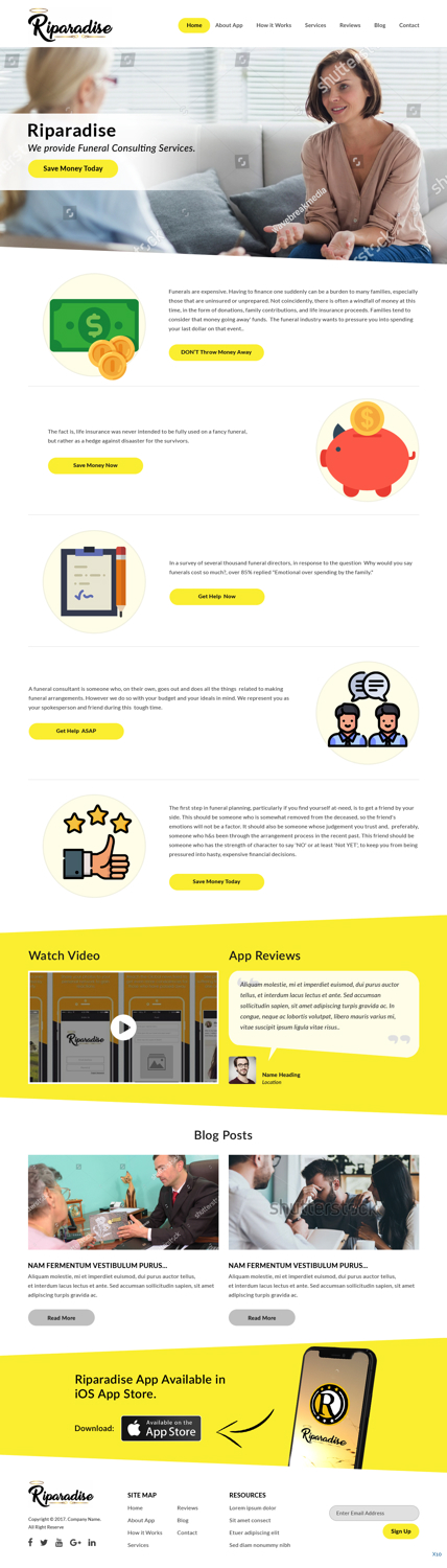 Wordpress Design by pb for Riparadise | Design #17284118