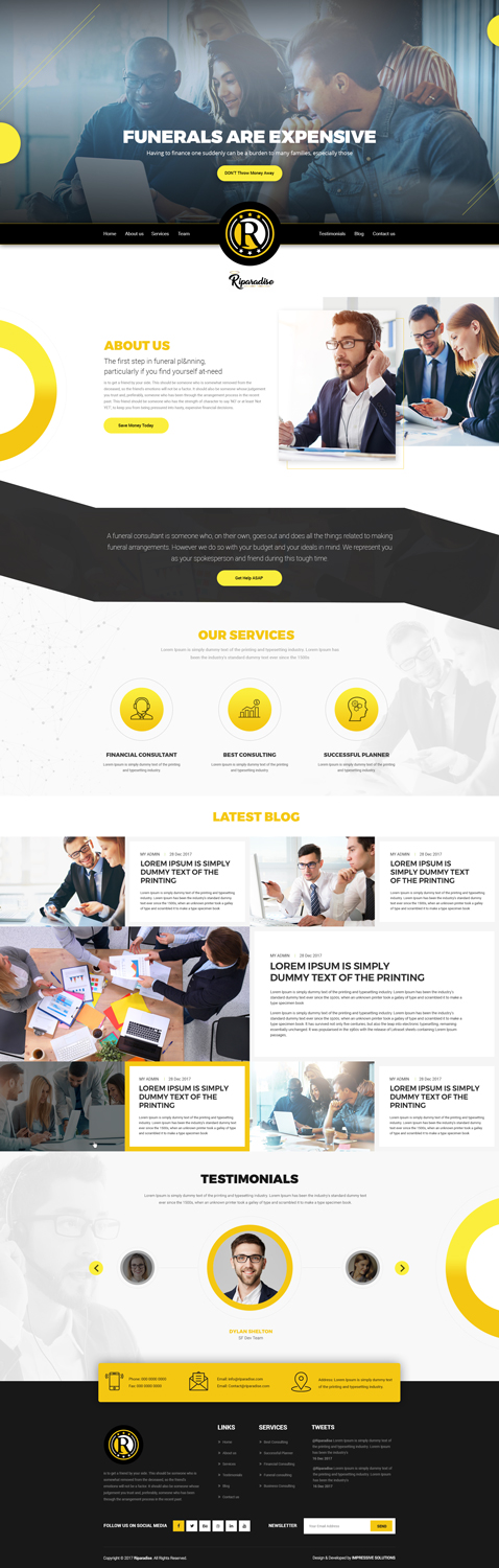 WordPress-Design von Impressive Solutions für Riparadise | Design #17269180