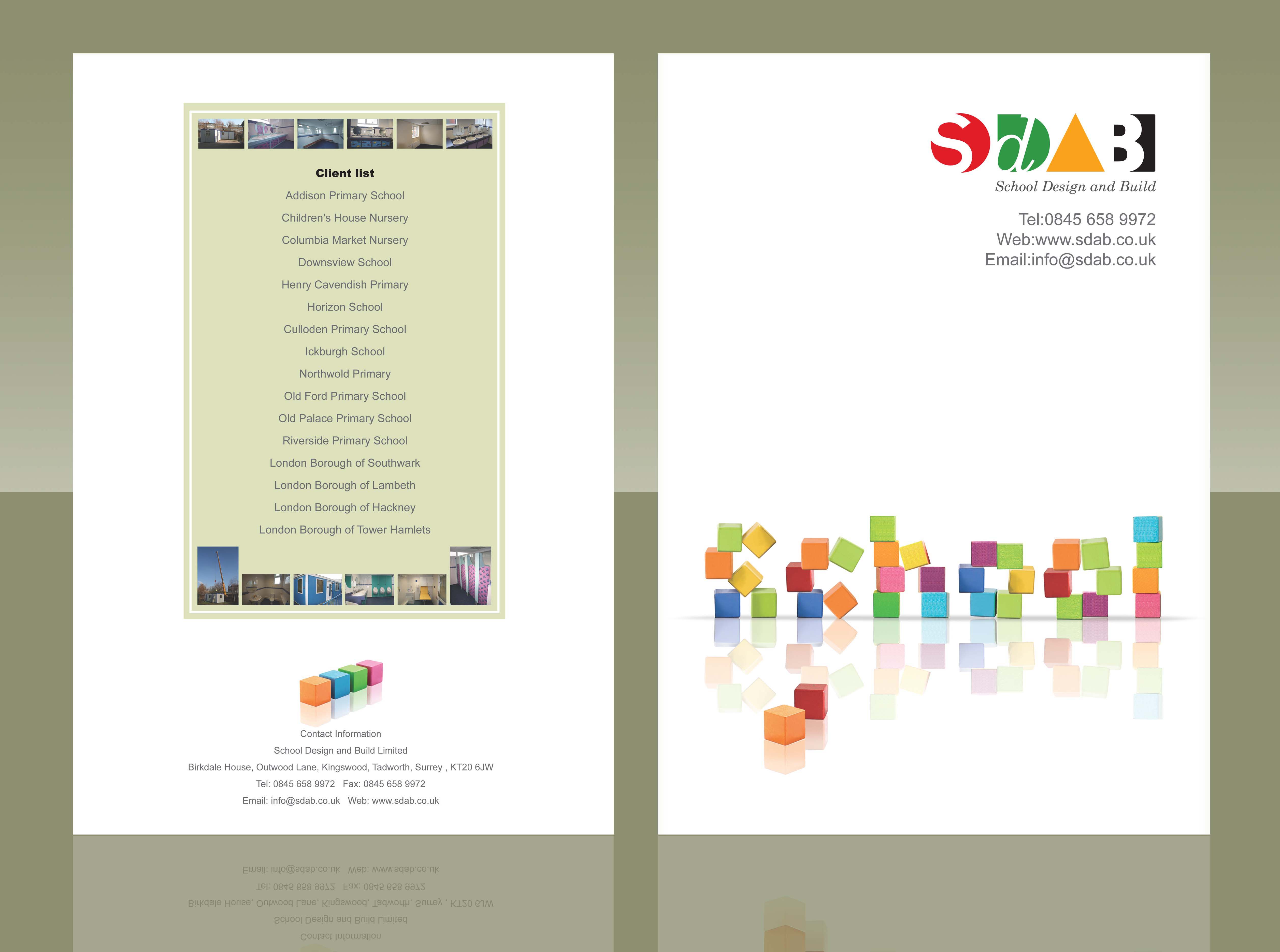 Brochure Design by Maskedbulb for School Design and Build Limite | Design #44796