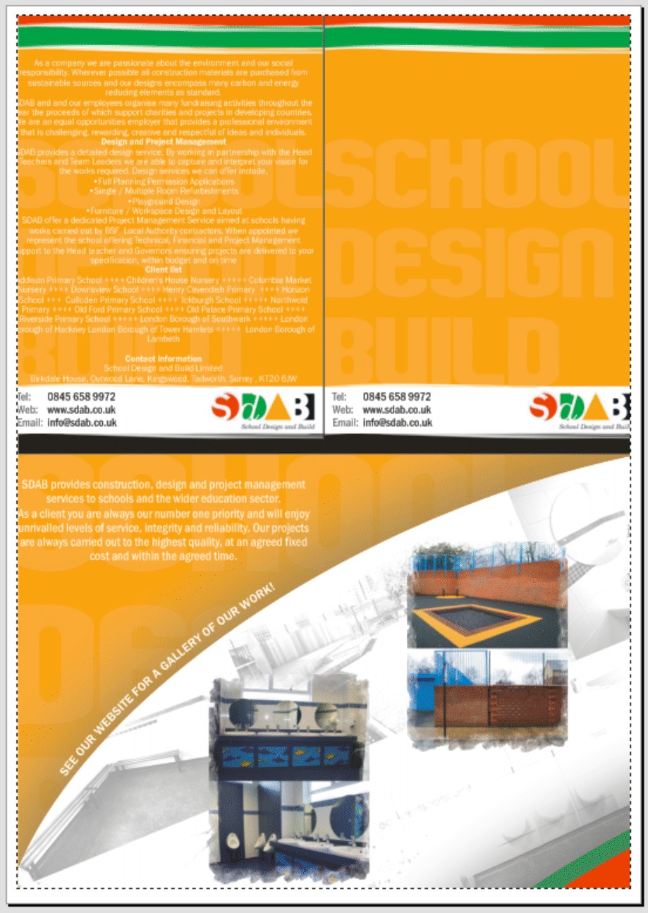 Brochure Design by spirals for School Design and Build Limite | Design #43638