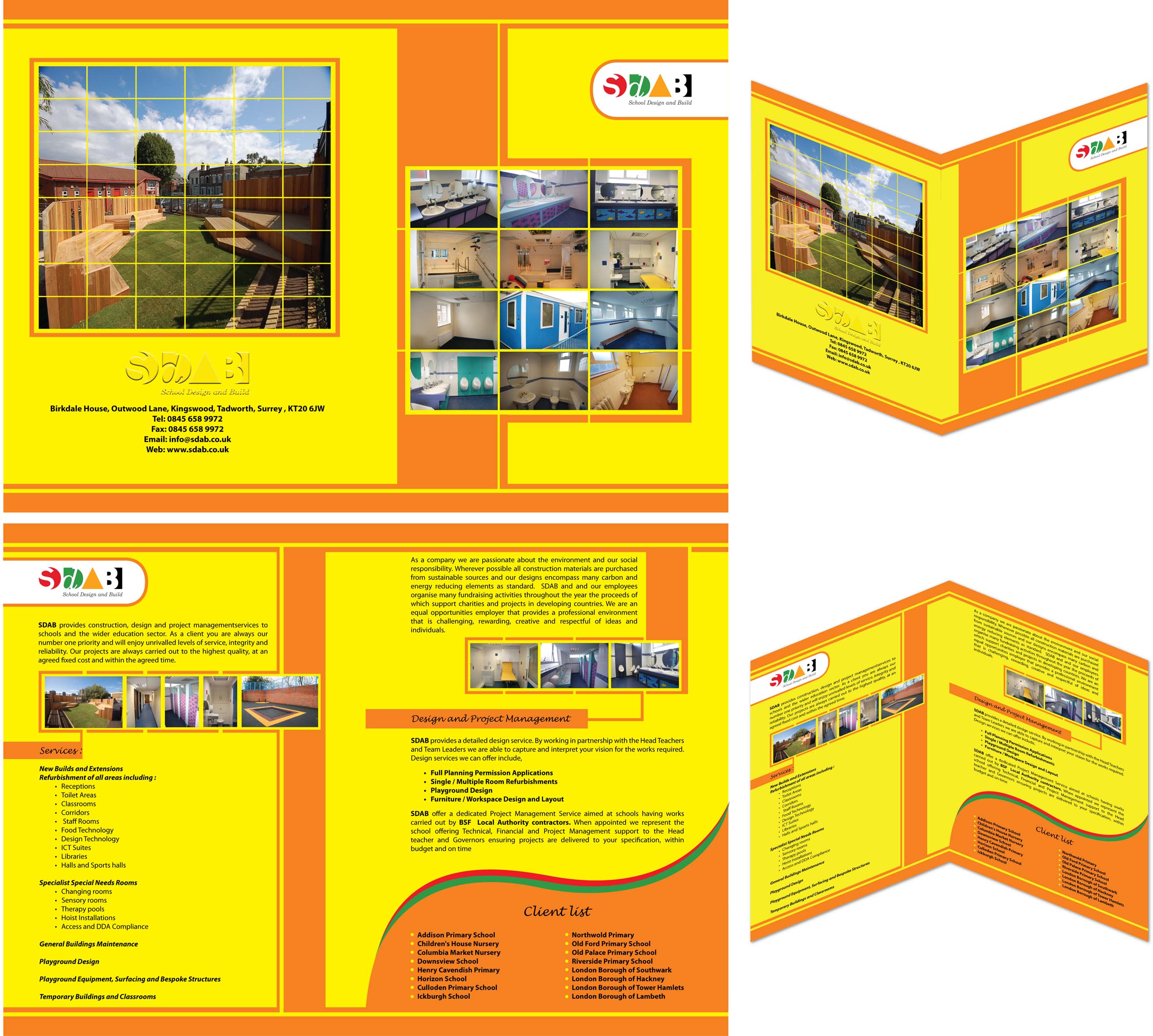 Brochure Design by DRAWS Myxmedia Solutions for School Design and Build Limite | Design #46111