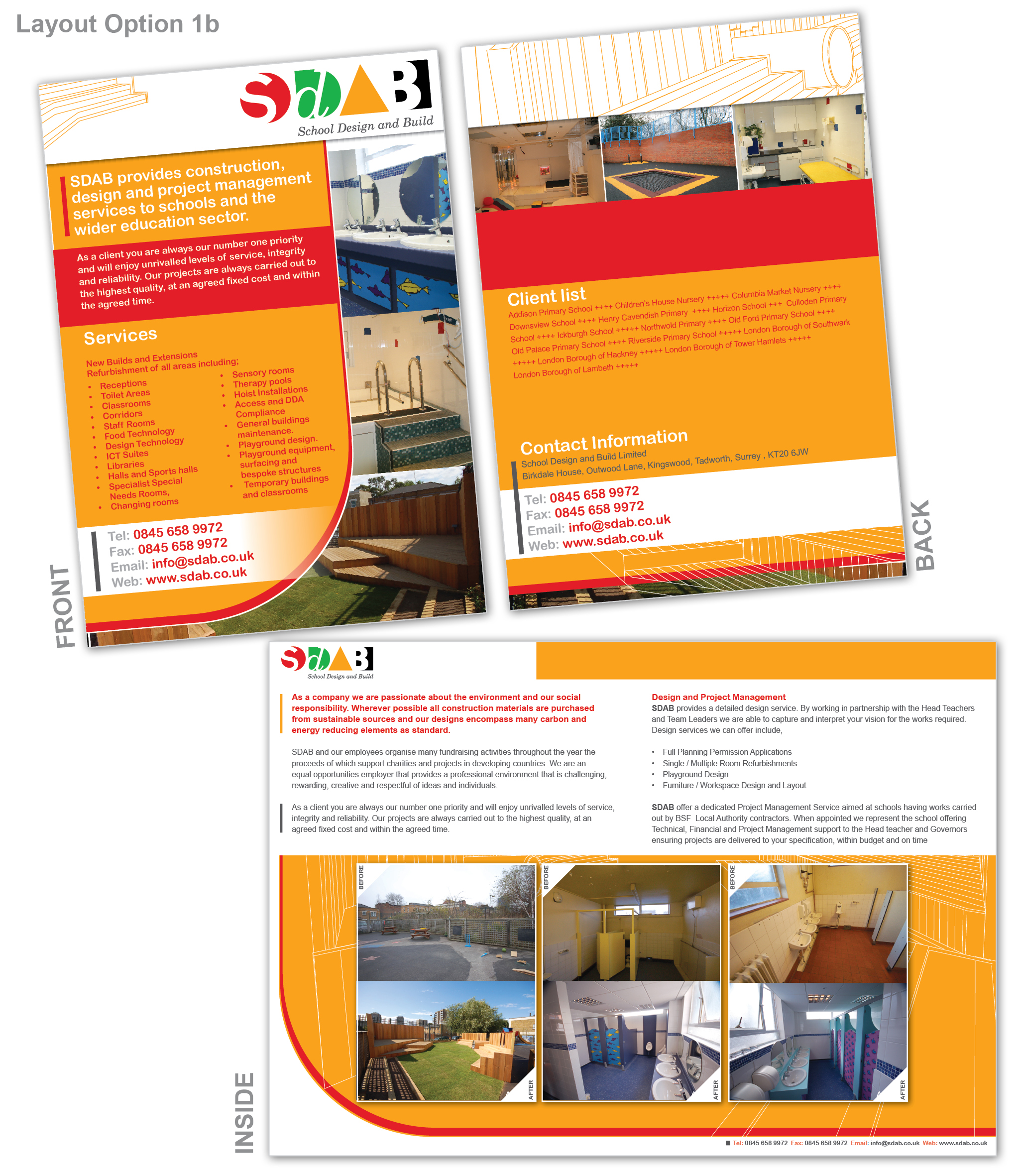Design de Brochure par esStudioUK pour School Design and Build Limite | Design #45537