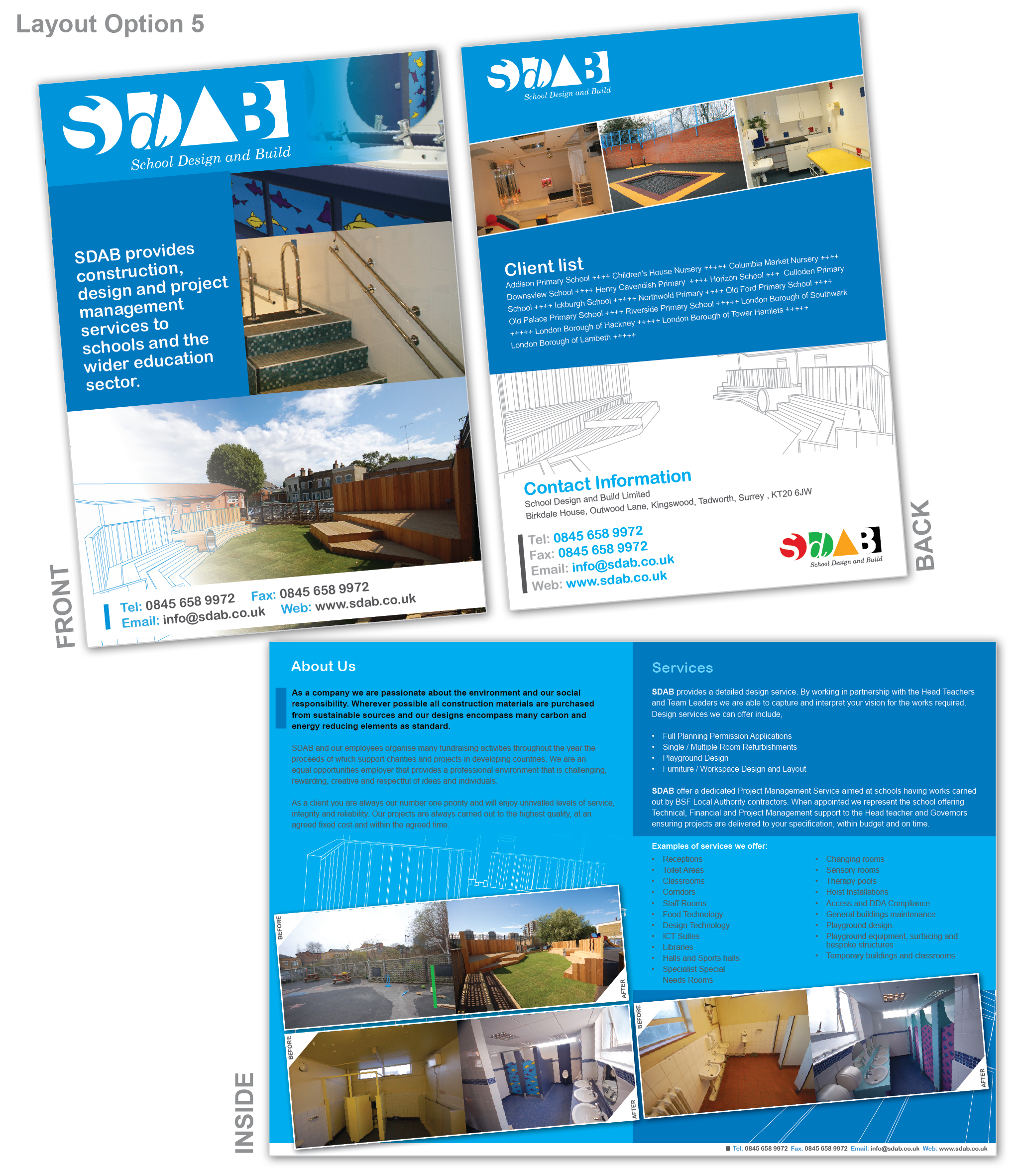 Design de Brochure par esStudioUK pour School Design and Build Limite | Design #45553